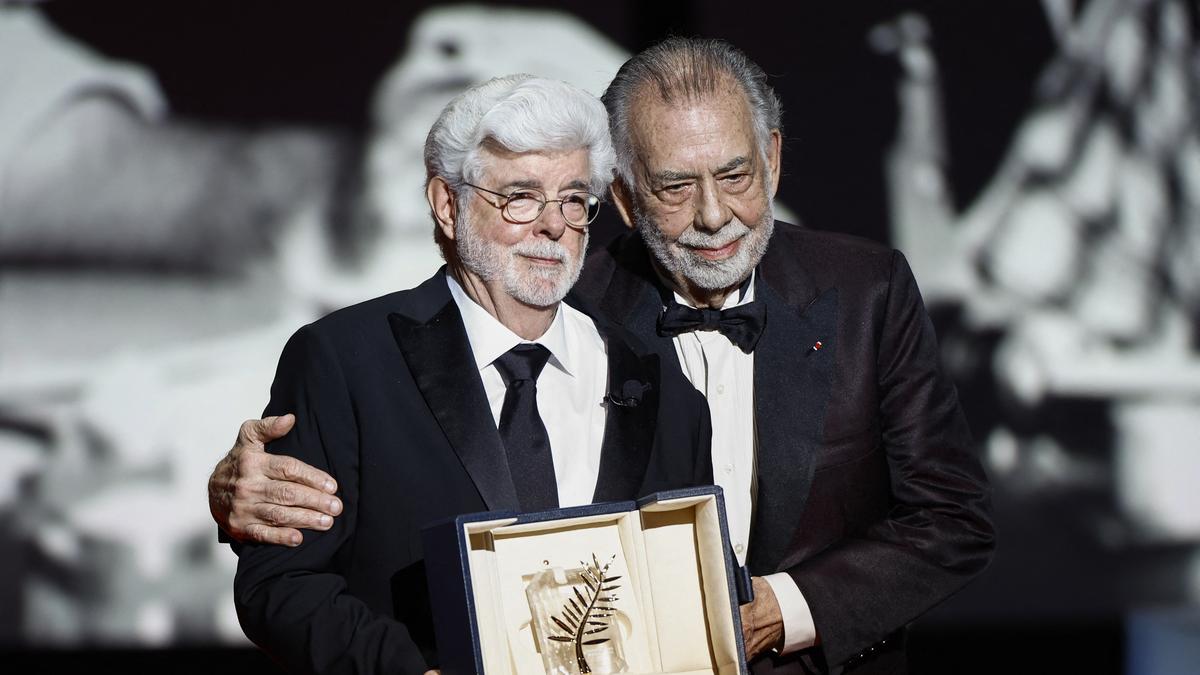 George Lucas receives Honorary Palme d’Or from dear friend Francis Ford Coppola